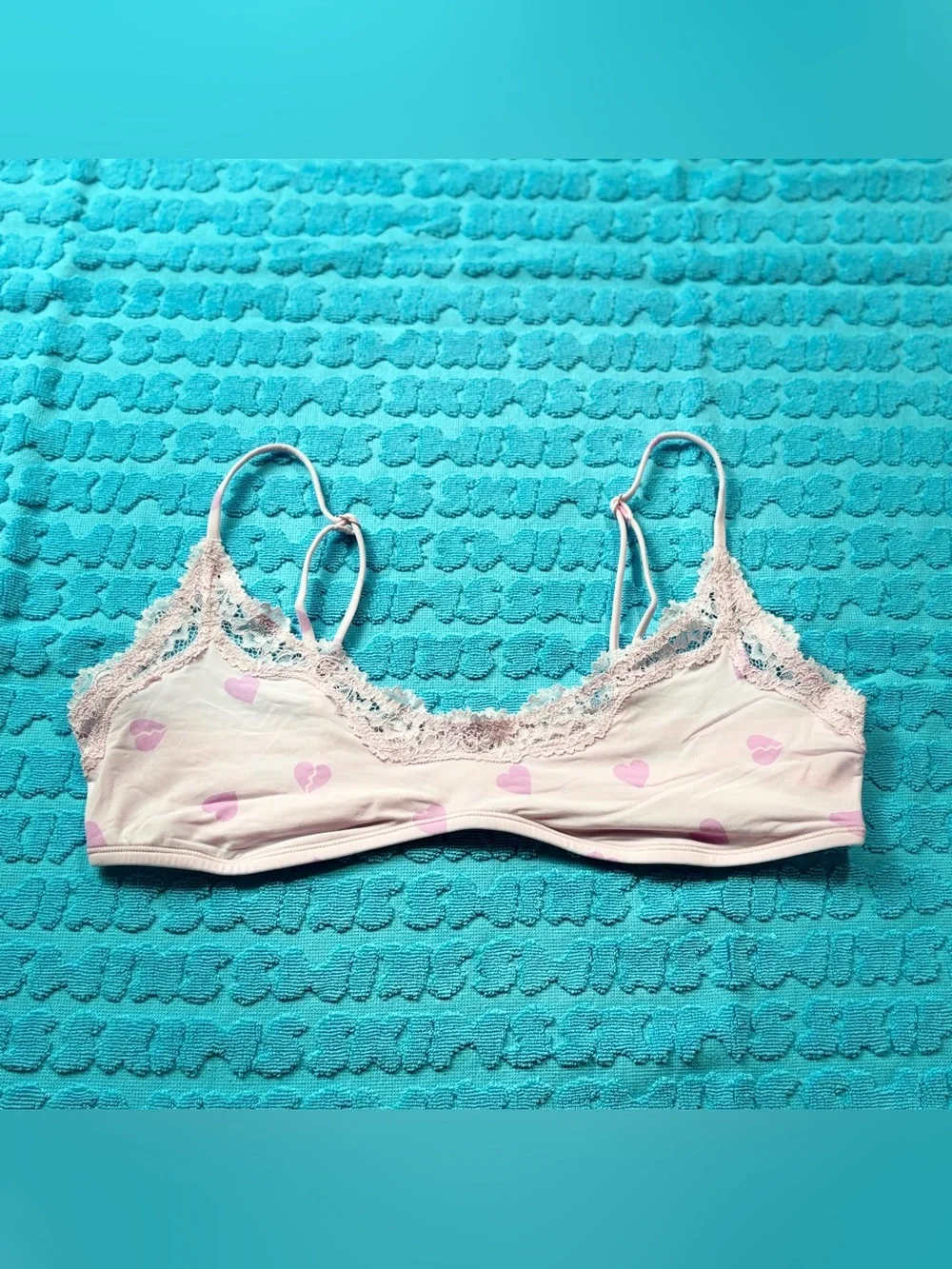 💗SKIMS Fits Everybody Lace Scoop Bralette Heart Breaker | XL | NWOT 🏷️